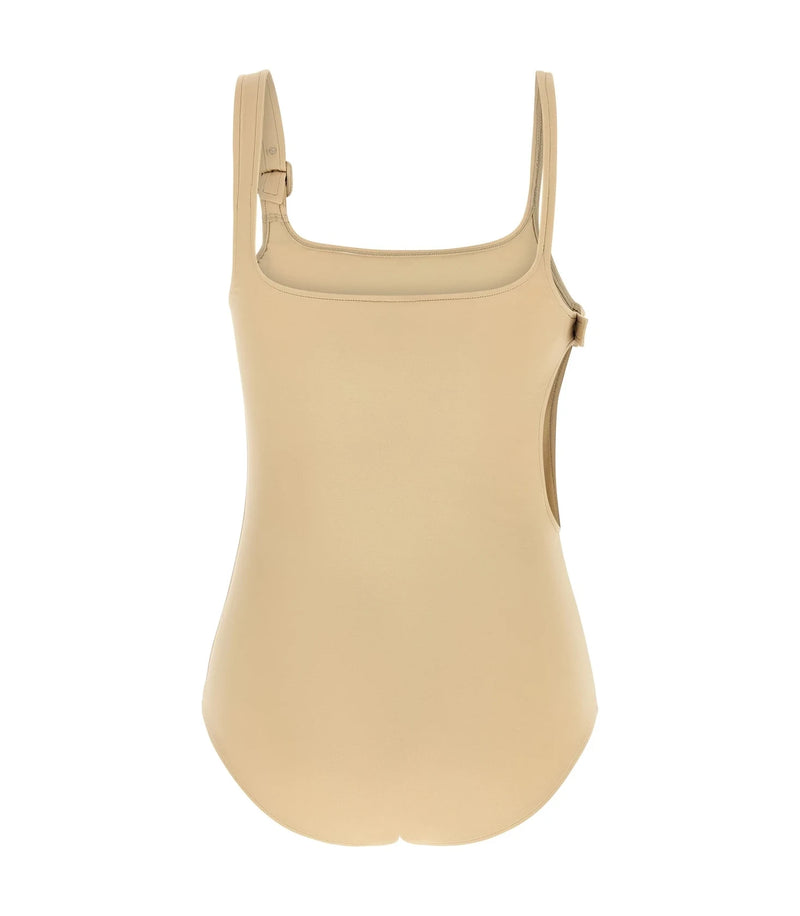 Courrèges Bodysuit in beige, Polyamide — view 2