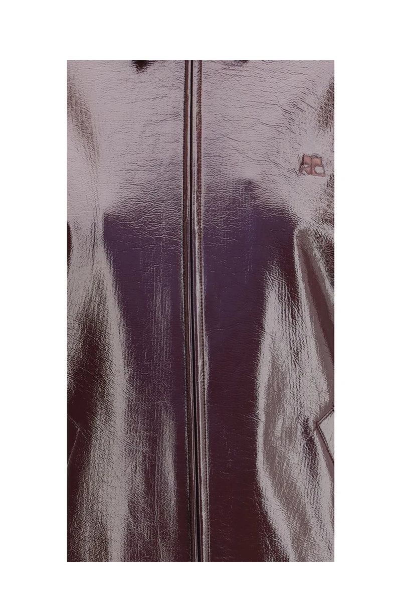 Courrèges Bomber Jacket in red, Cotton — view 3