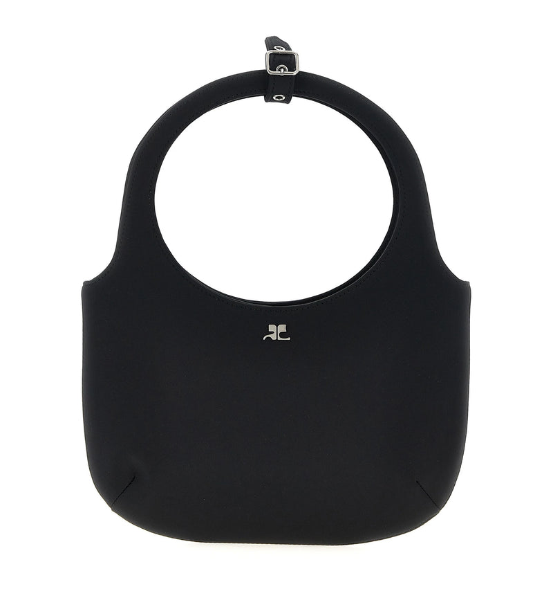 Courrèges Shopper Bag in black, Polyester