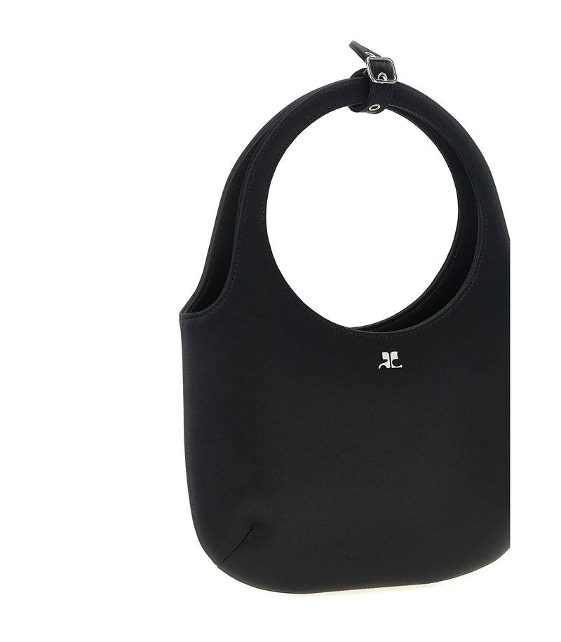 Courrèges Shopper Bag in black, Polyester — view 3