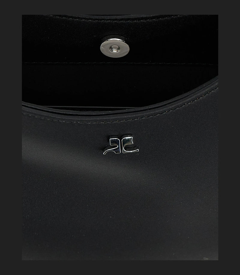 Courrèges Shopper Bag in black, Polyester — view 4