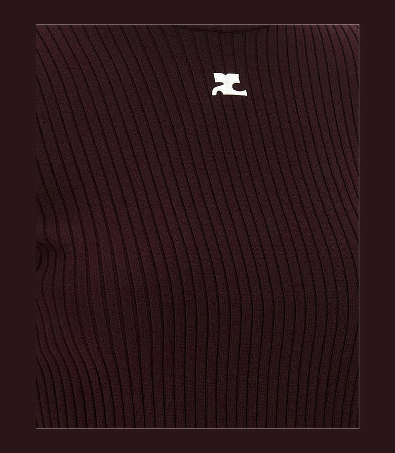 Courrèges Sweater in red, Viscose — view 4