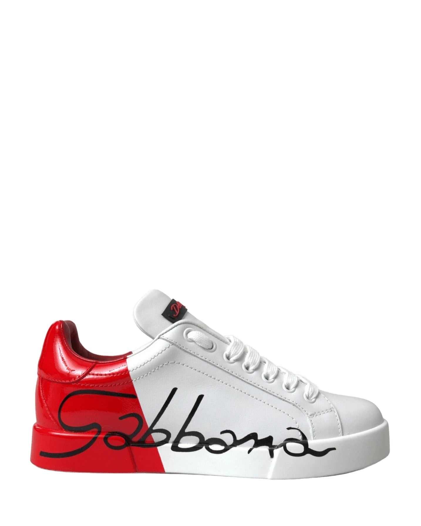 Dolce & Gabbana White Elegant Leather Portofino Sneakers Sneakers