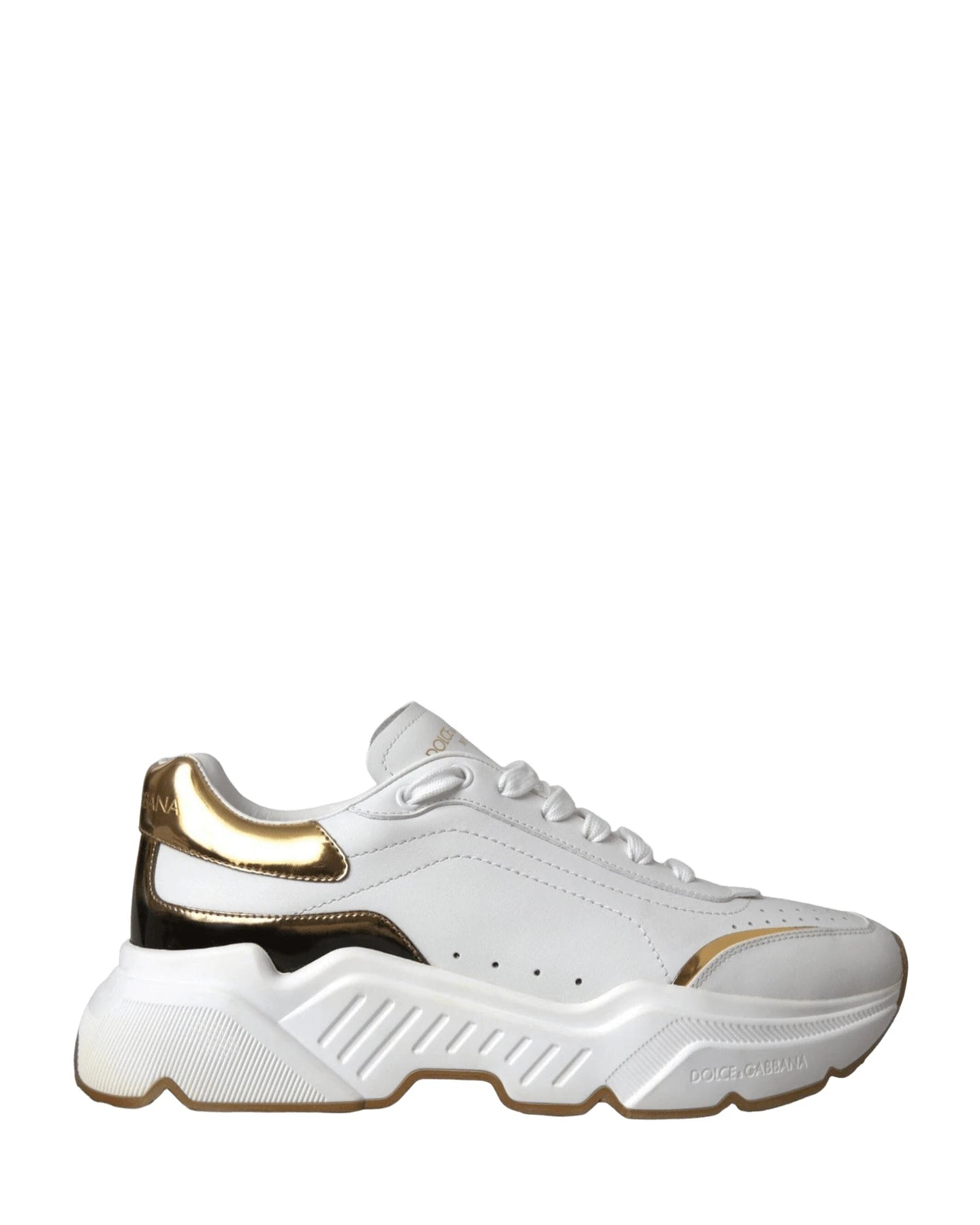 Dolce & Gabbana White Daymaster Leather Sneakers Shoes Sneakers