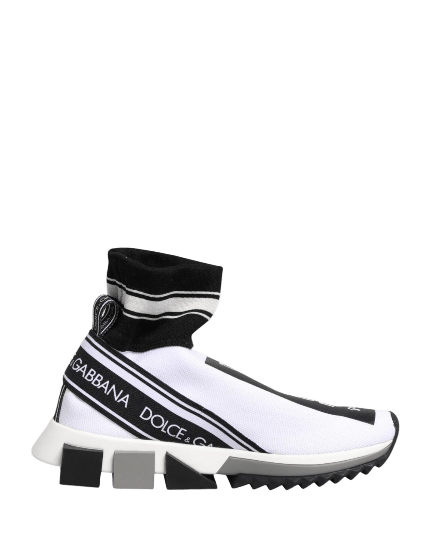 Dolce & Gabbana Black Sorrento Socks Sneakers Shoes Sneakers