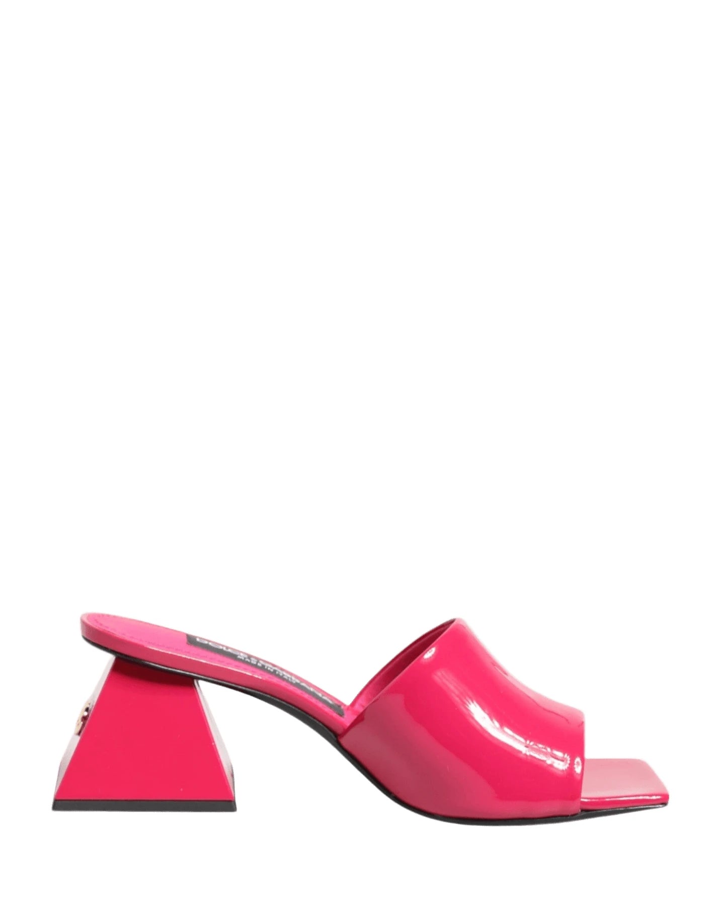 Dolce & Gabbana Pink Open Toe Block Heel Mules Sandals Shoes