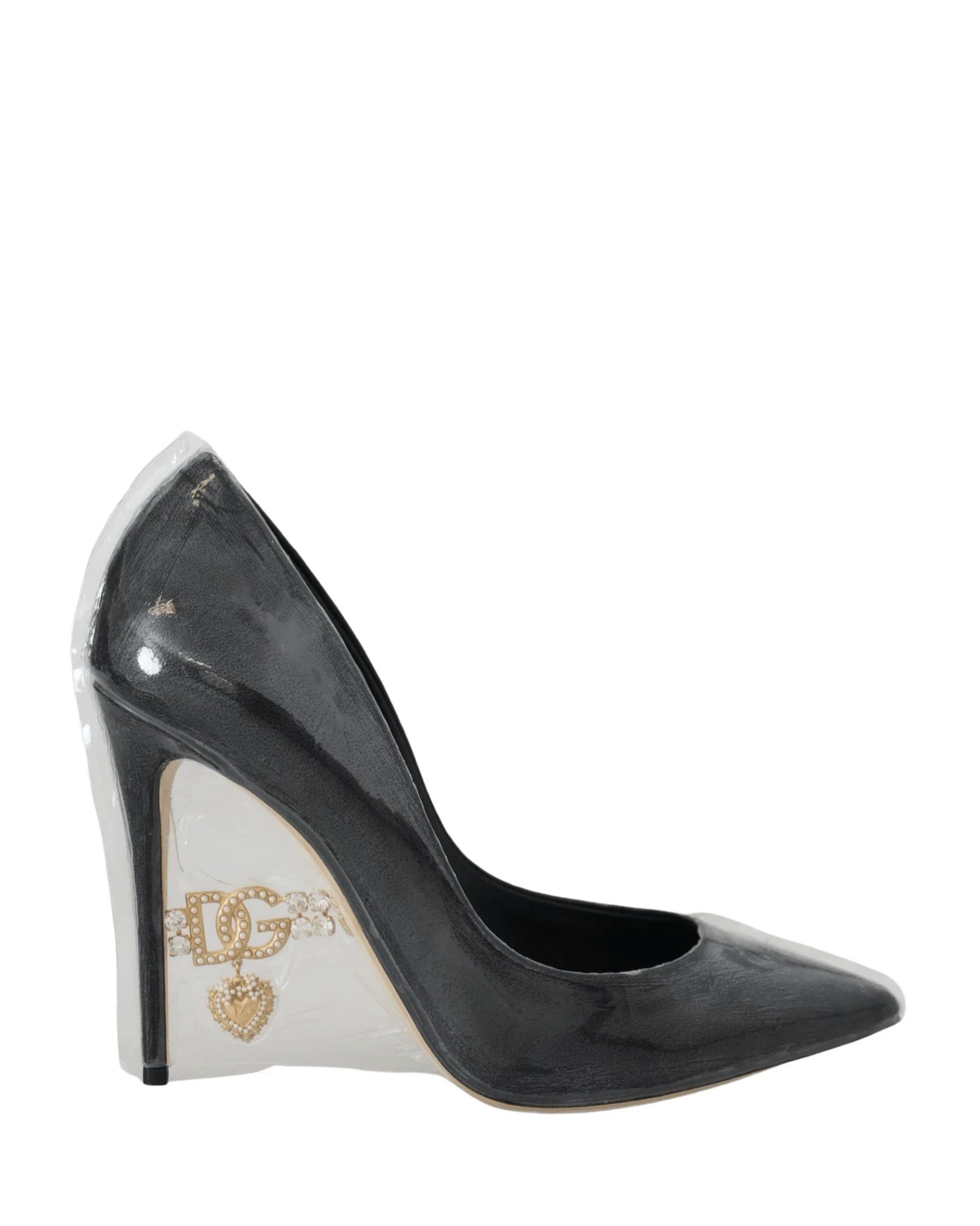 Dolce & Gabbana Black Leather Heels Heels