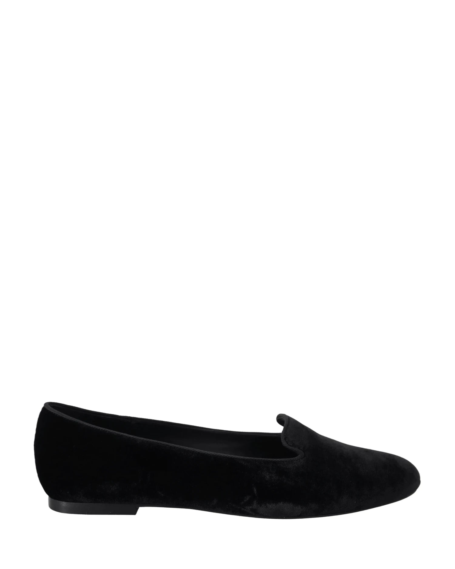 Dolce & Gabbana Black Velvet Slip Ons Loafers Flats