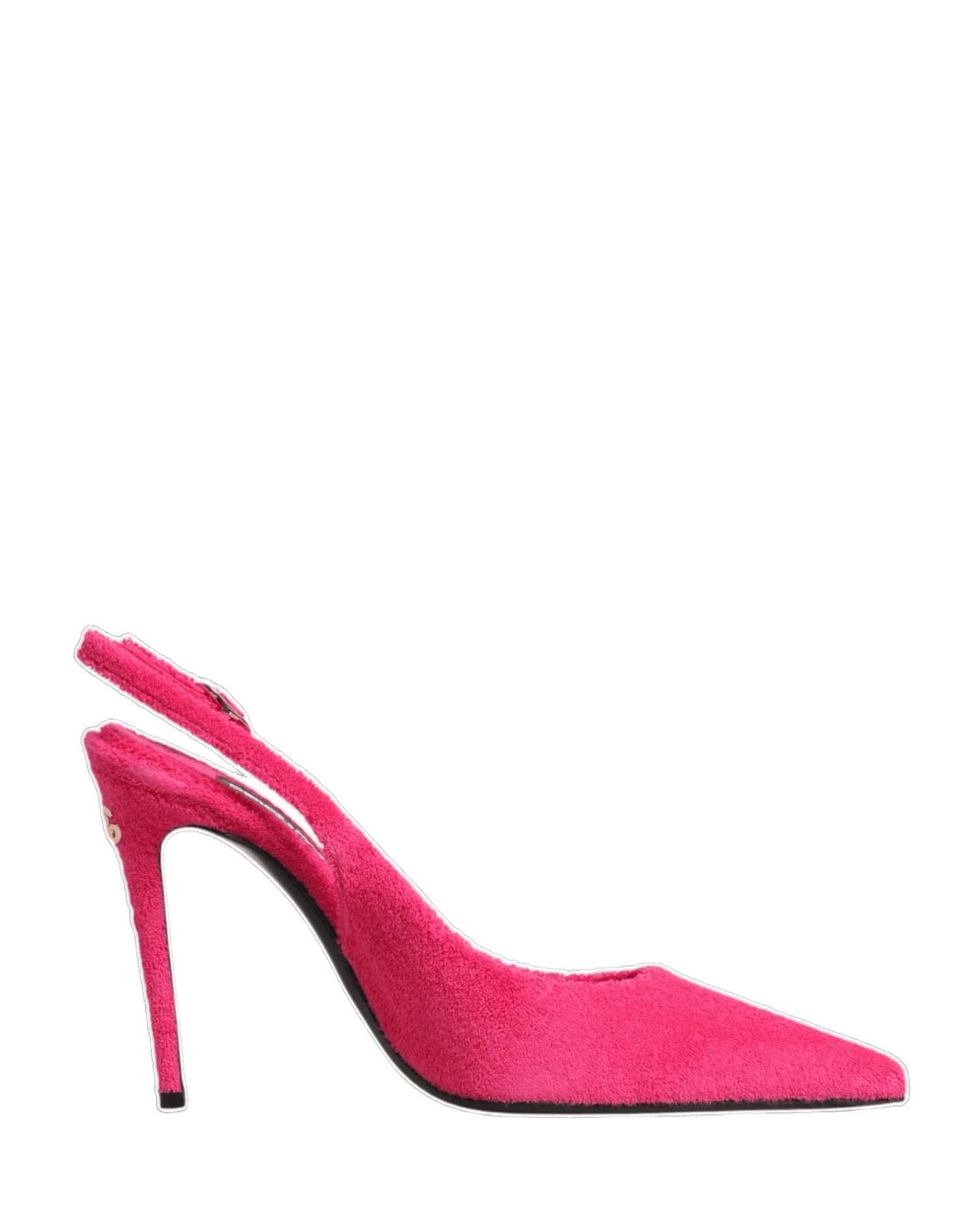 Dolce & Gabbana Pink Suede High Heels Slingback Shoes