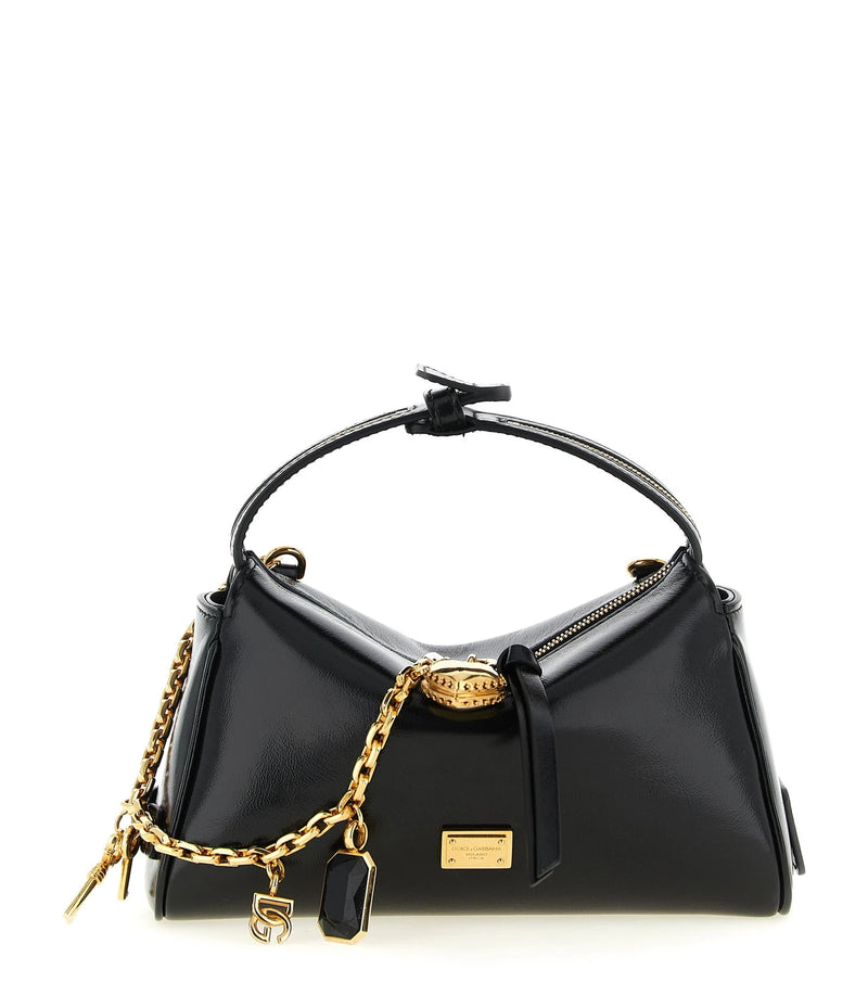 Dolce & Gabbana Baguette Handbag in black, Calfskin Leather