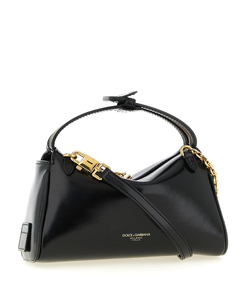 Dolce & Gabbana Baguette Handbag in black, Calfskin Leather — view 2