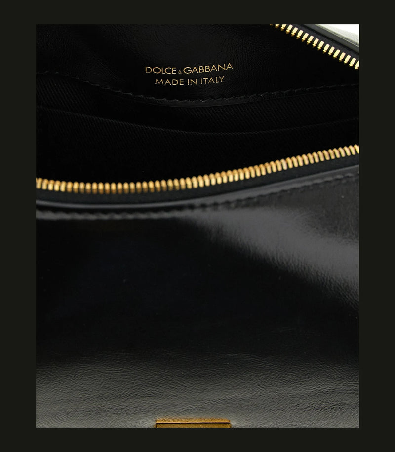 Dolce & Gabbana Baguette Handbag in black, Calfskin Leather — view 4