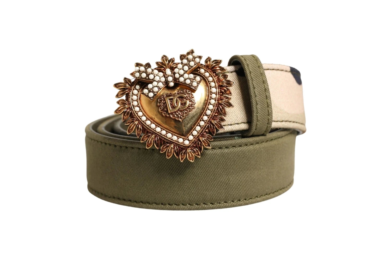 Dolce & Gabbana Belts in green, Cotton Calf — view 2