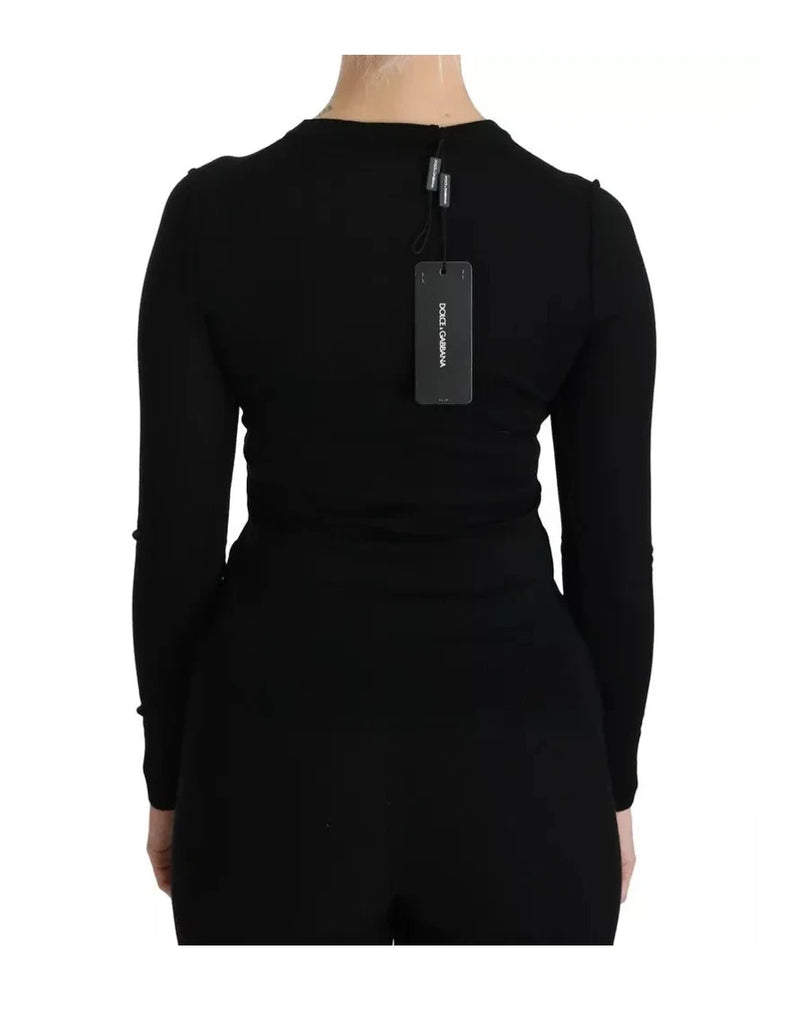 Dolce & Gabbana Blouse in black, Virgin Wool — view 5