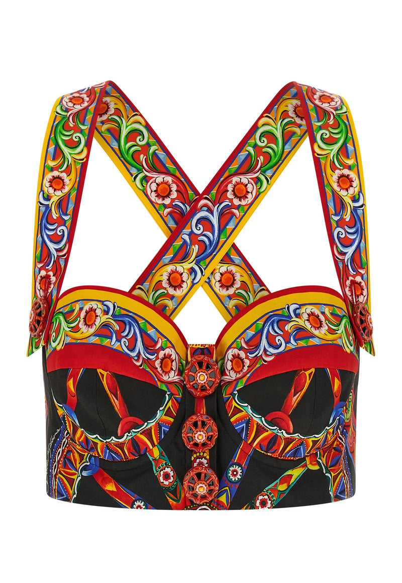 Dolce & Gabbana Blouse in multicolor, Cotton