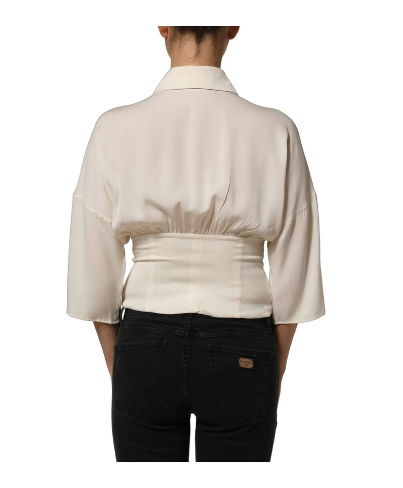 Dolce & Gabbana Blouse in white, Silk
