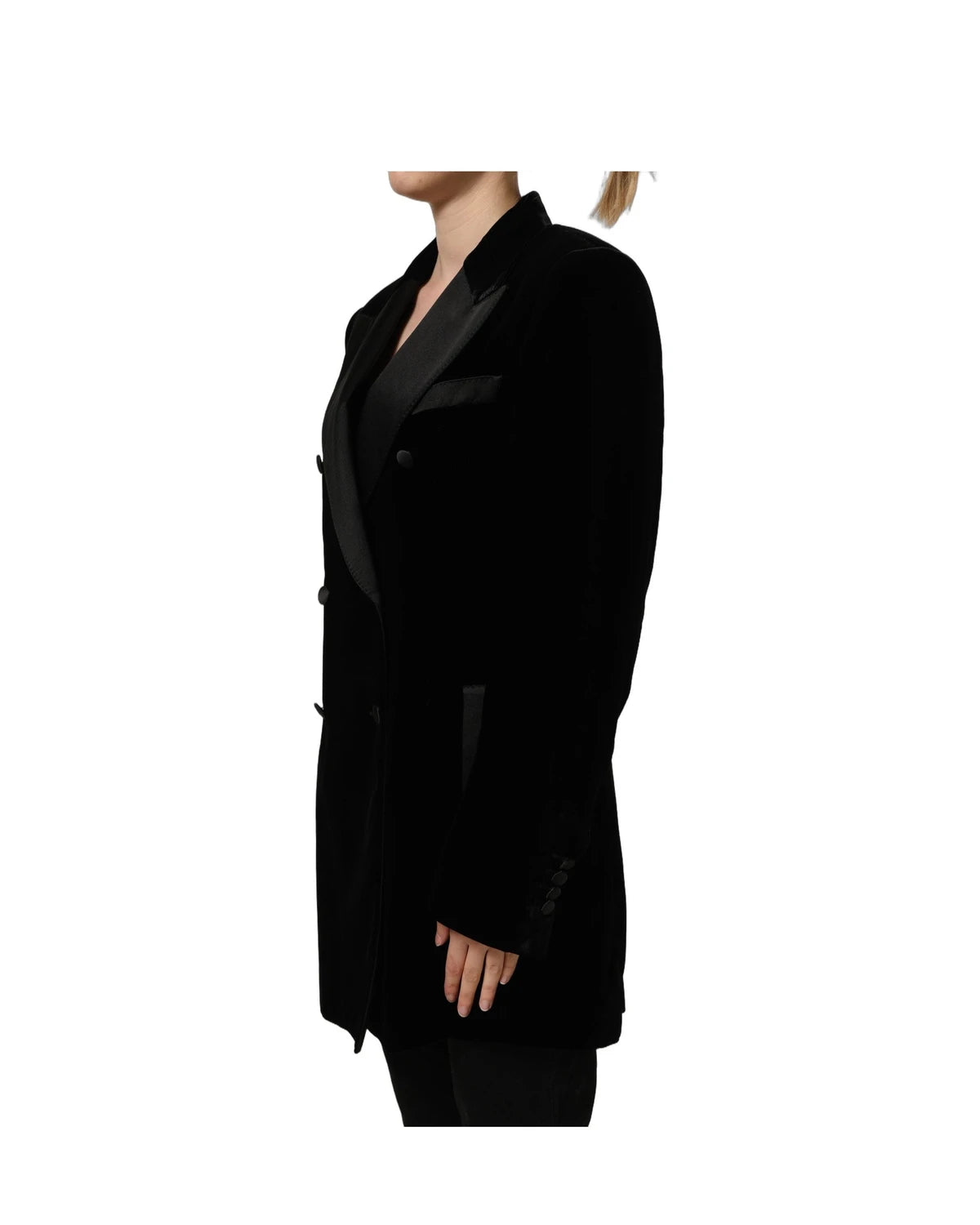Dolce & Gabbana Bolero Jacket in black, Nylon Nylon — view 4