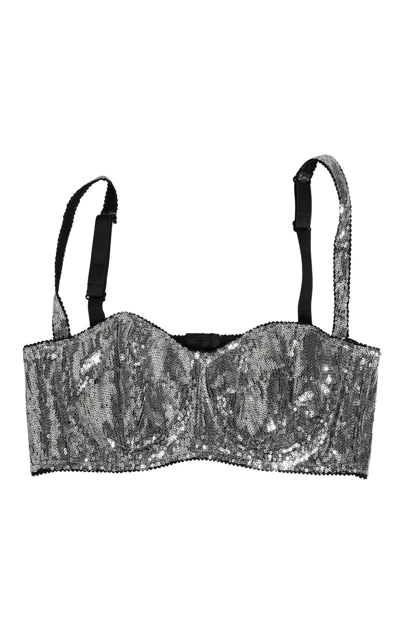 Dolce & Gabbana Bra in silver, Nylon Hook