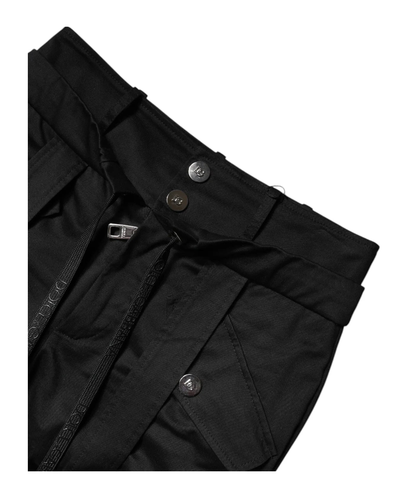 Dolce & Gabbana Cargo Pant in black, Cotton — view 7
