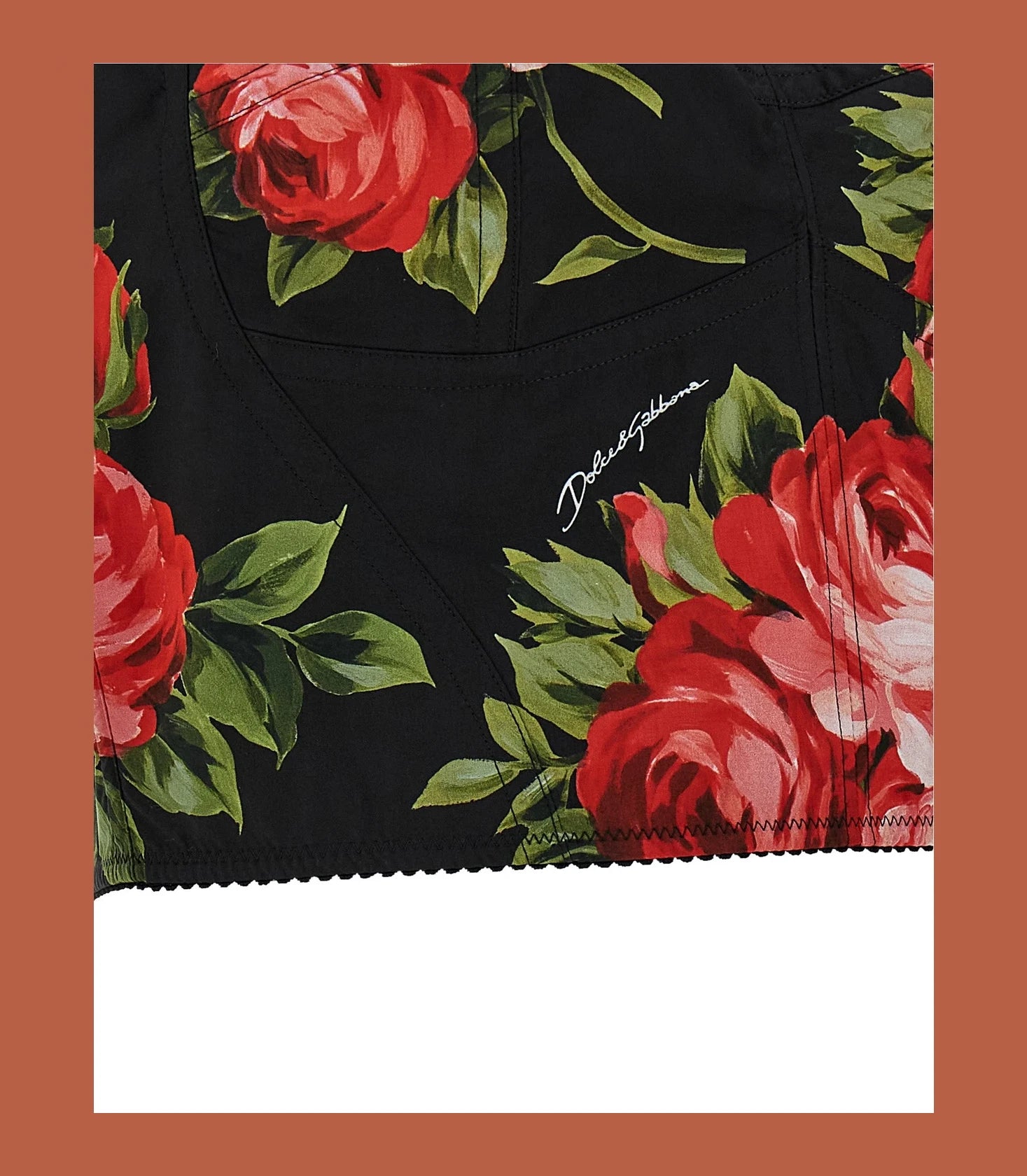Dolce & Gabbana Corset Top in black, Cotton — view 4