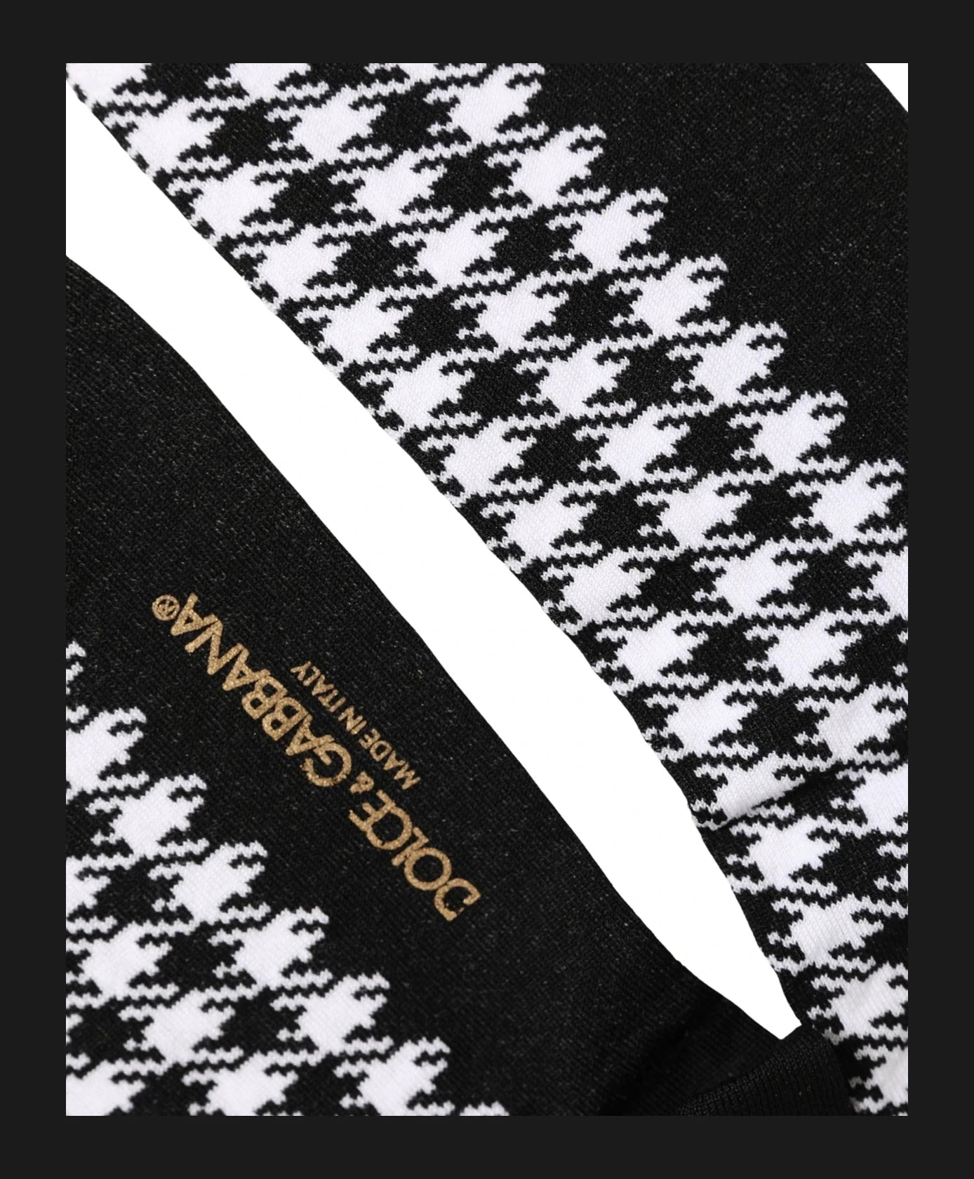 Dolce & Gabbana Crew Sock in black, Cotton