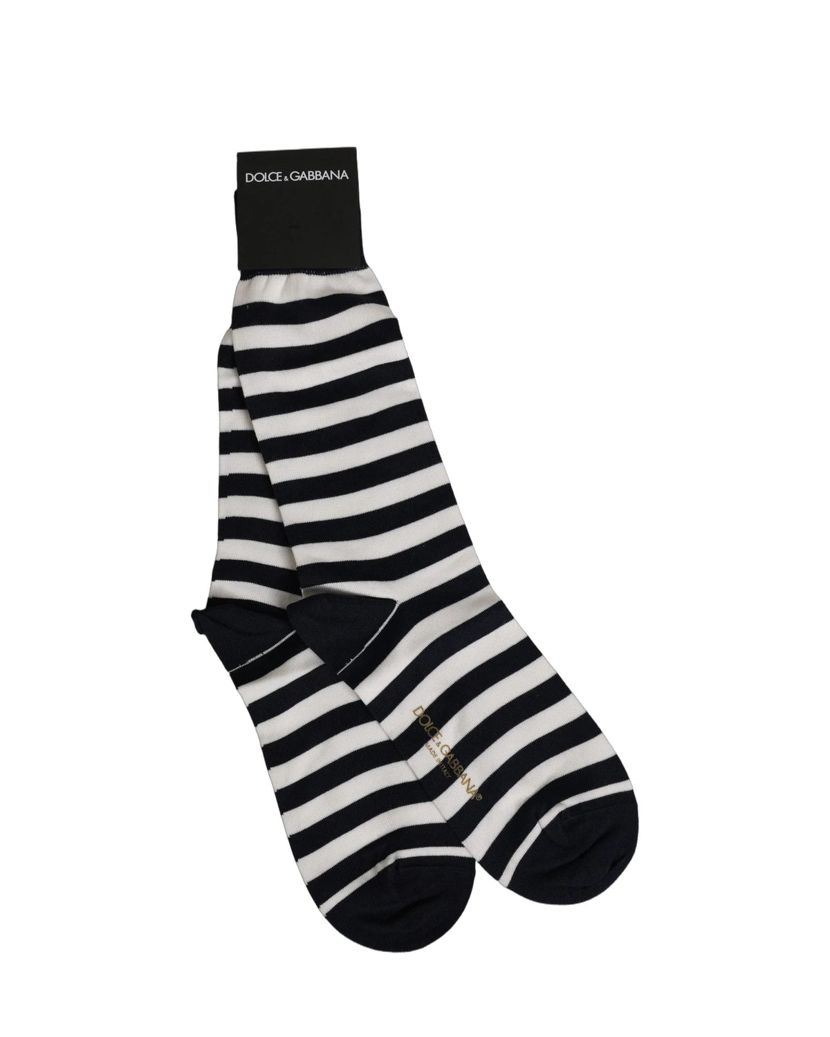 Dolce & Gabbana Crew Sock in black, Cotton — view 3