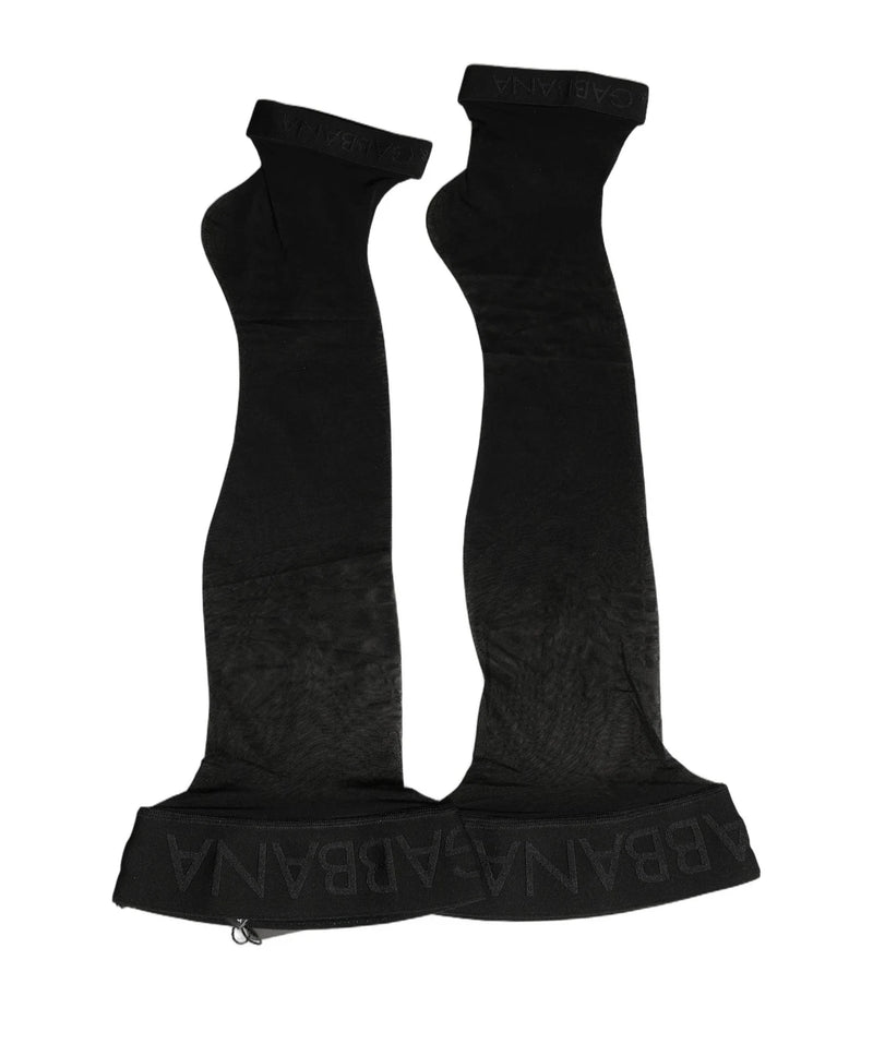 Dolce & Gabbana Crew Sock in black, Nylon — view 3