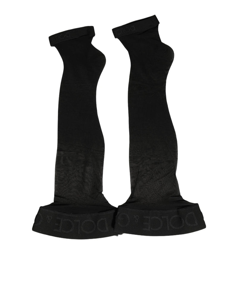 Dolce & Gabbana Crew Sock in black, Nylon — view 4