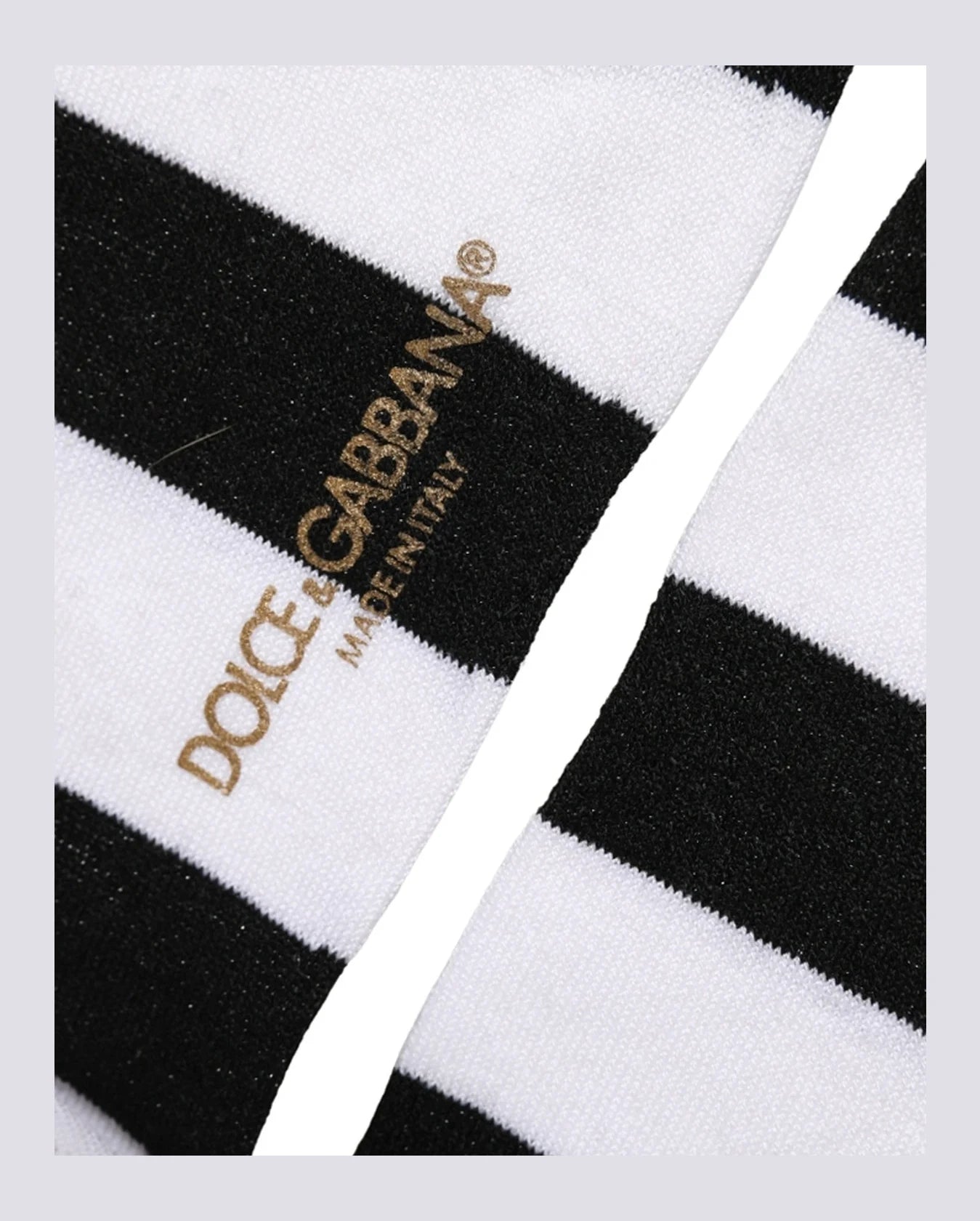 Dolce & Gabbana Crew Sock in black, Viscose