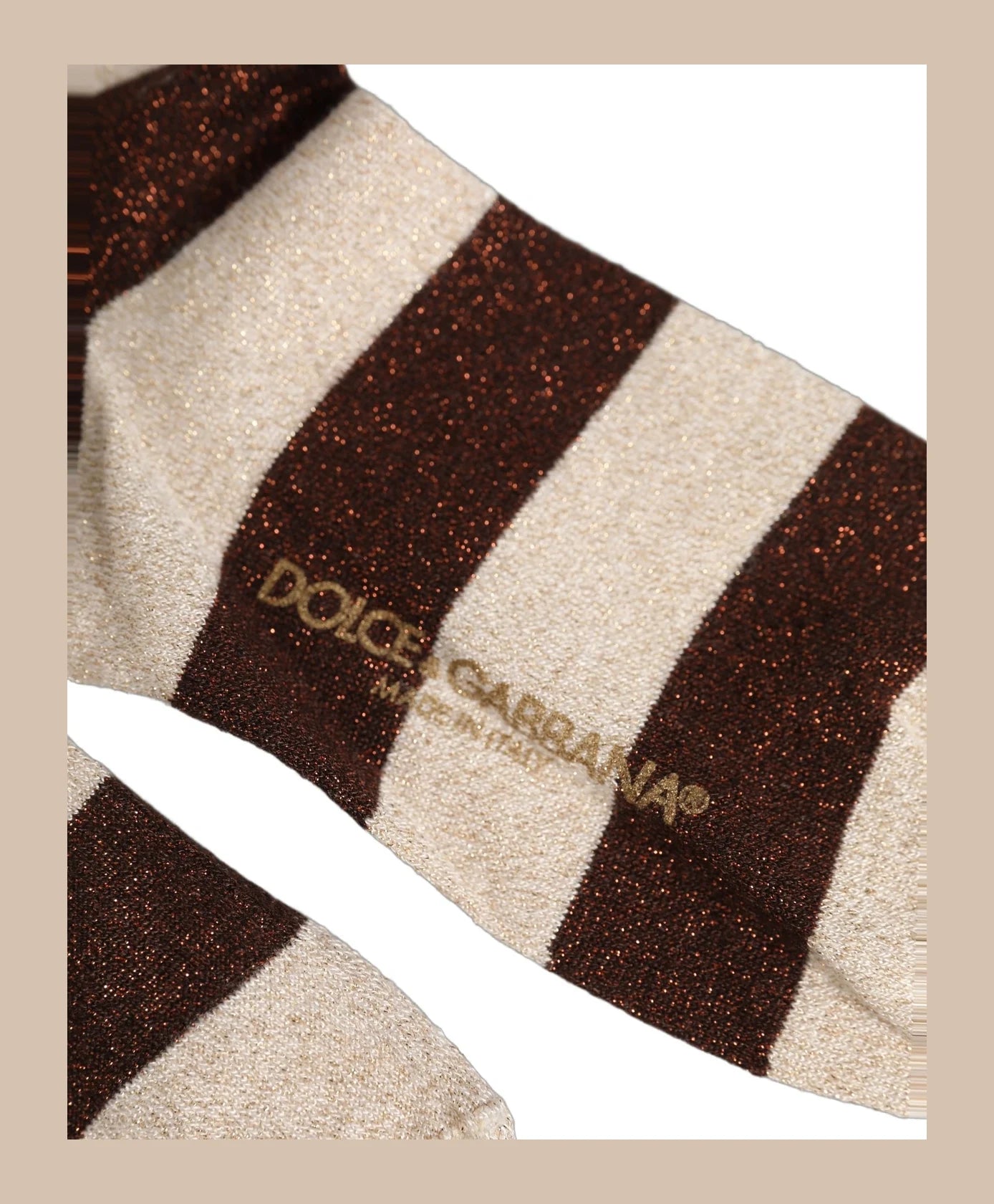 Dolce & Gabbana Crew Sock in brown, Viscose