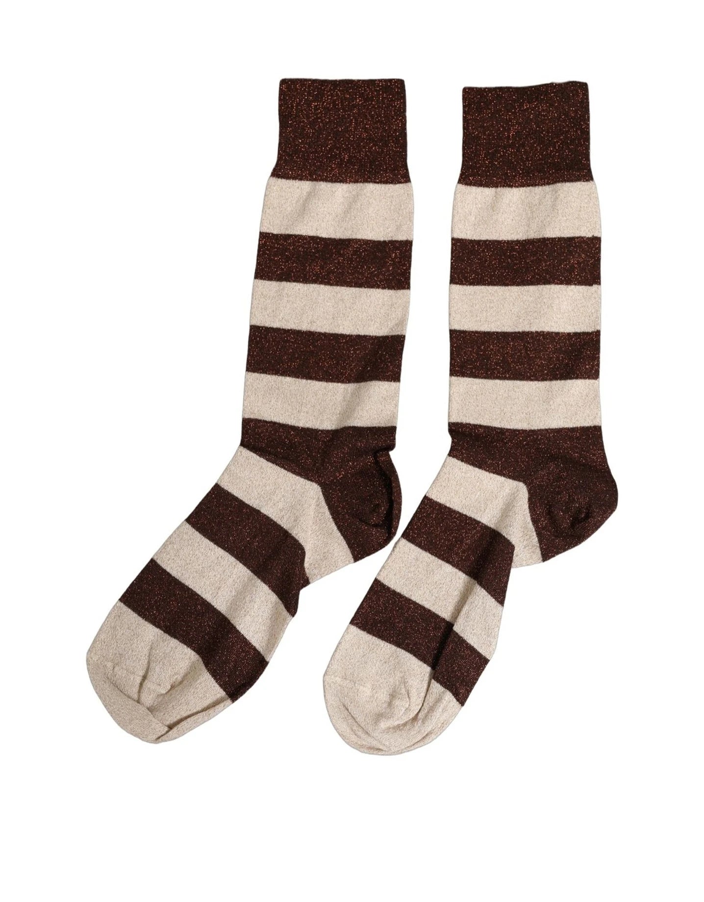 Dolce & Gabbana Crew Sock in brown, Viscose — view 2