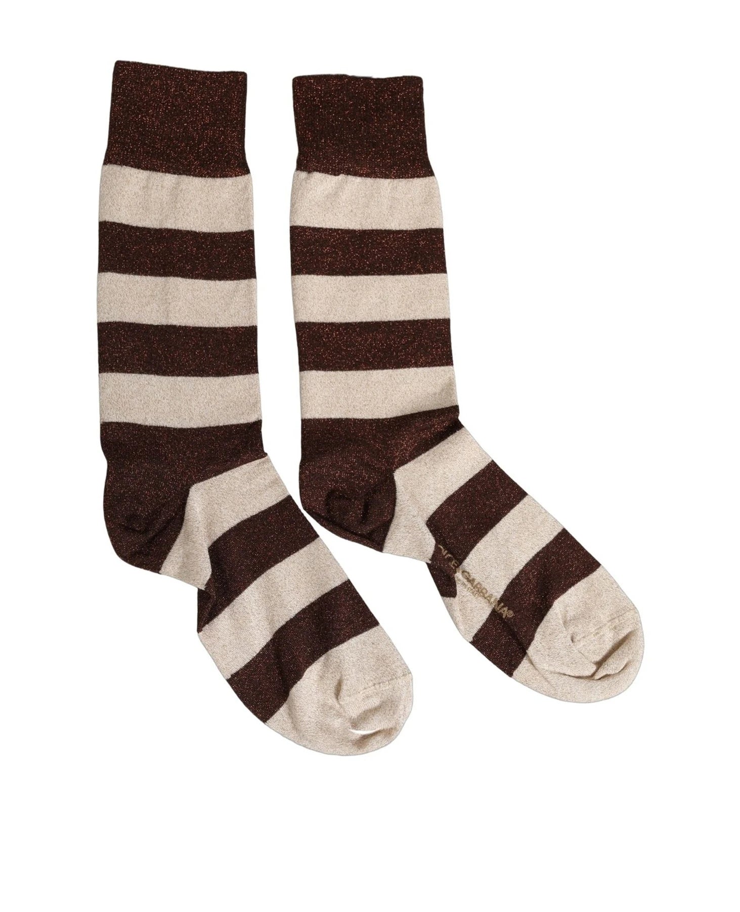 Dolce & Gabbana Crew Sock in brown, Viscose — view 3