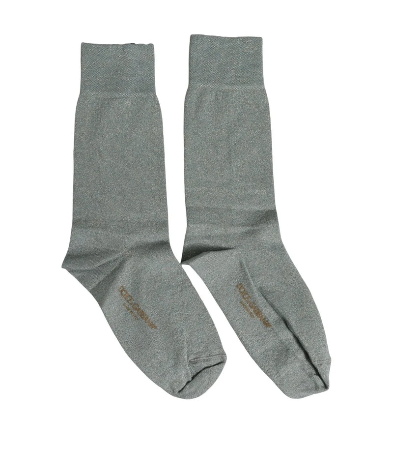 Dolce & Gabbana Crew Sock in gray, Viscose — view 4