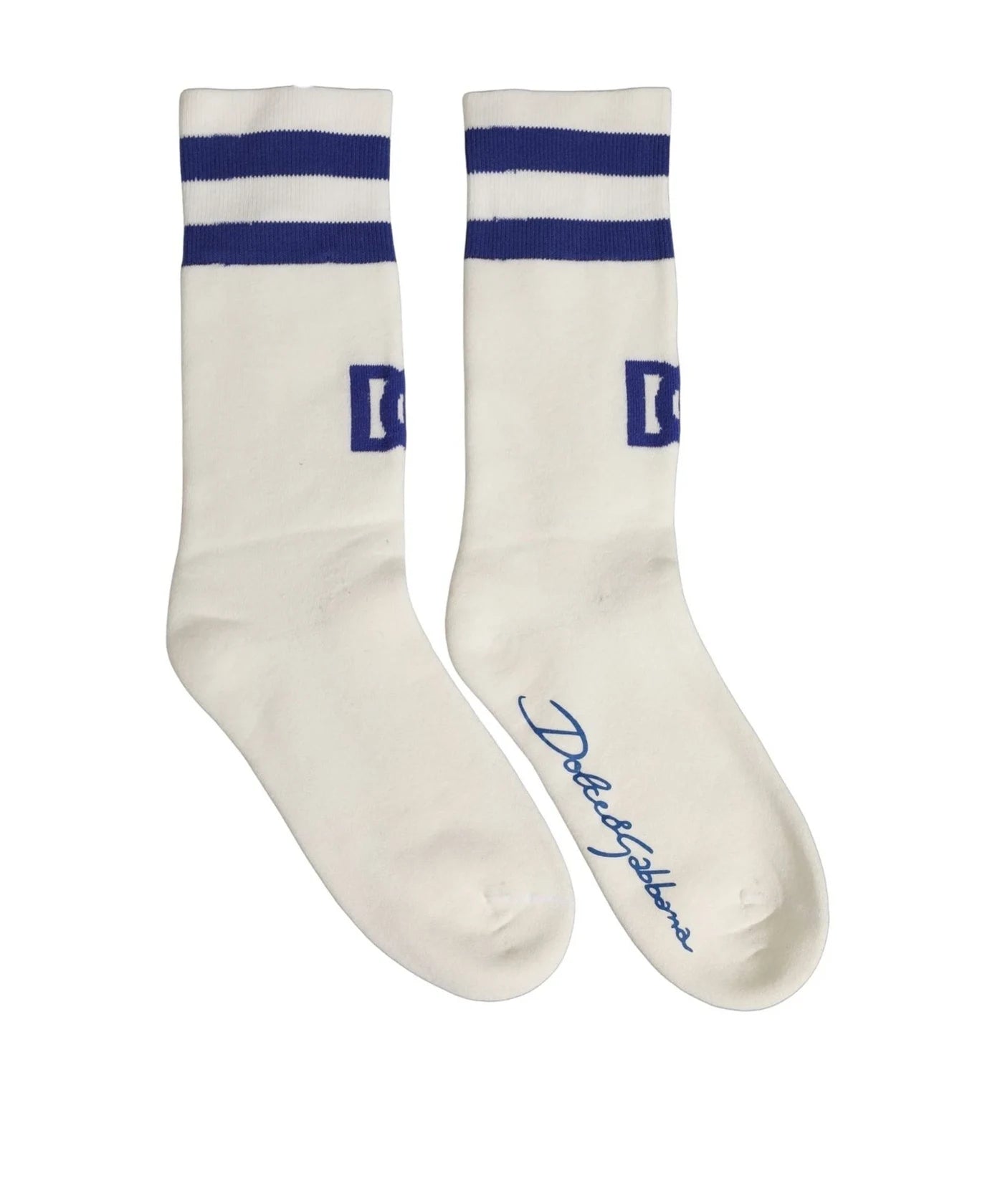 Dolce & Gabbana Crew Sock in white, Cotton — view 4