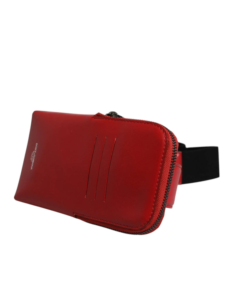 Dolce & Gabbana Cross Body Bag in red, Viscose — view 3