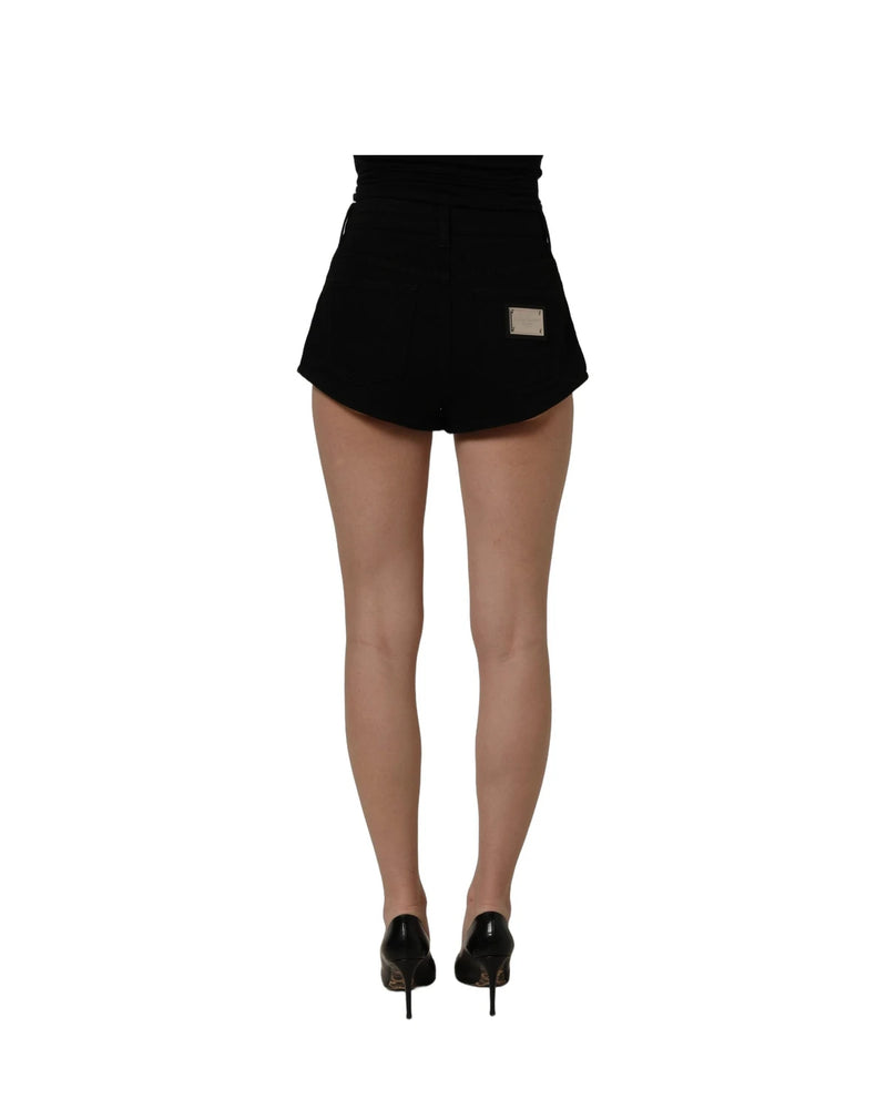 Dolce & Gabbana Denim Short in black, Cotton — view 5