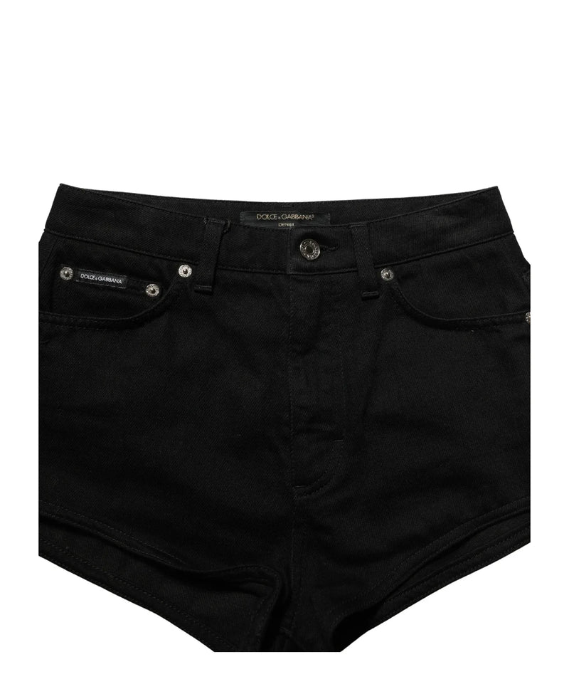 Dolce & Gabbana Denim Short in black, Cotton — view 6
