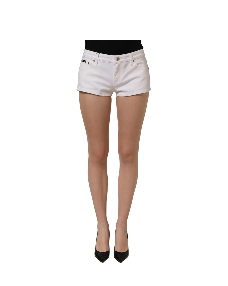 Dolce & Gabbana Denim Short in white, Cotton — view 3