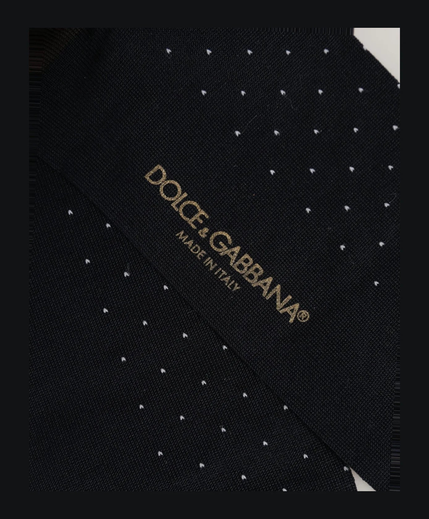 Dolce & Gabbana Dress Sock in black, Cotton