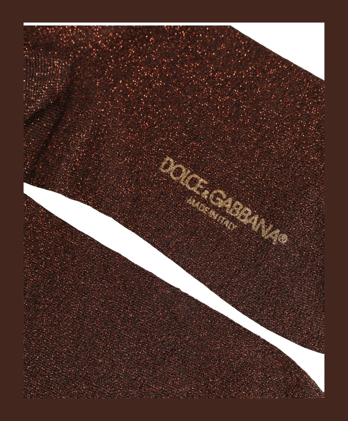 Dolce & Gabbana Dress Sock in brown, Viscose