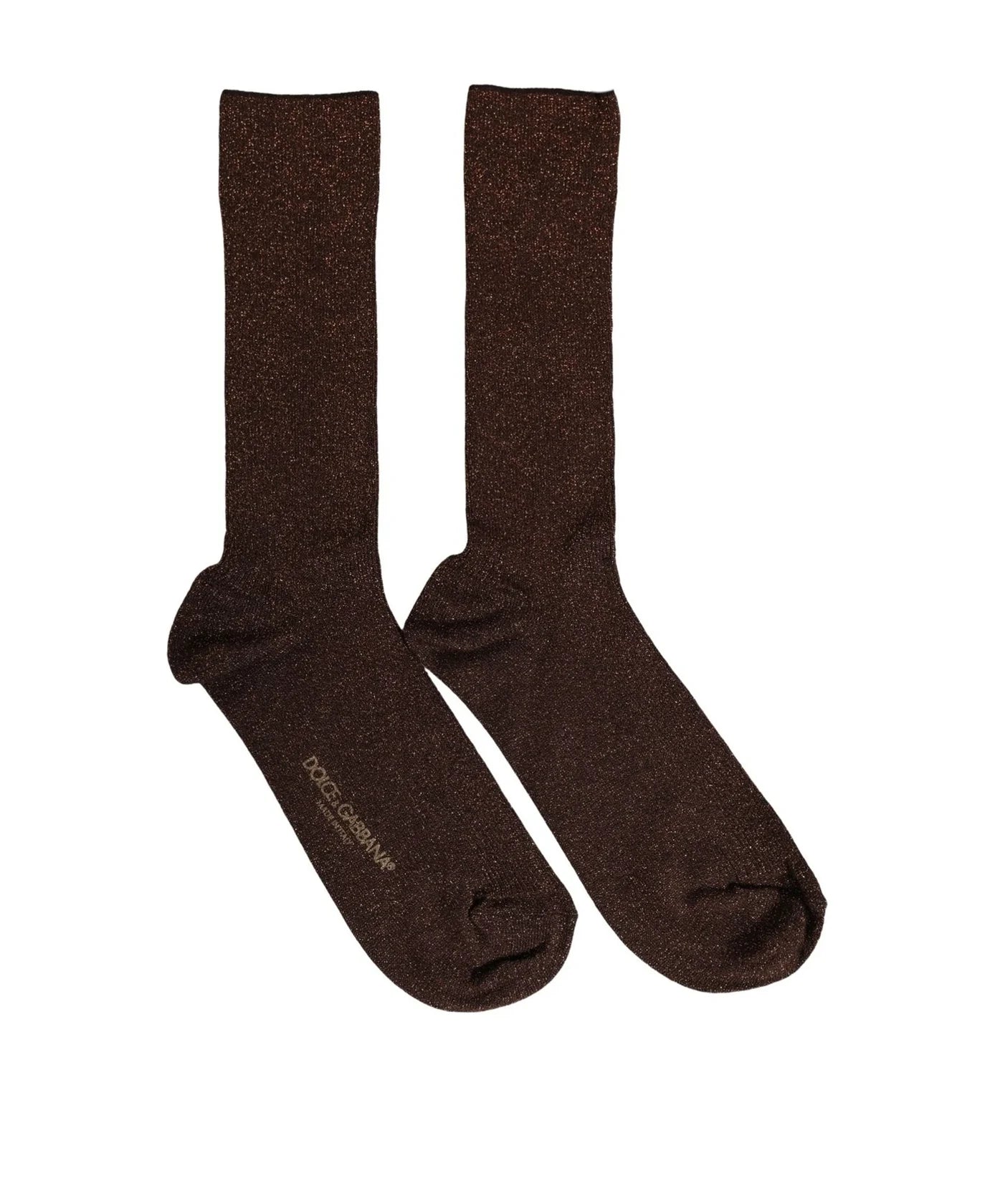 Dolce & Gabbana Dress Sock in brown, Viscose — view 3