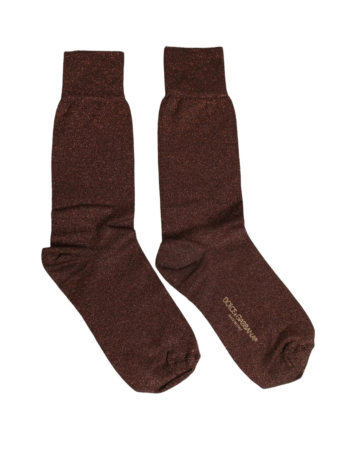 Dolce & Gabbana Dress Sock in brown, Viscose — view 4