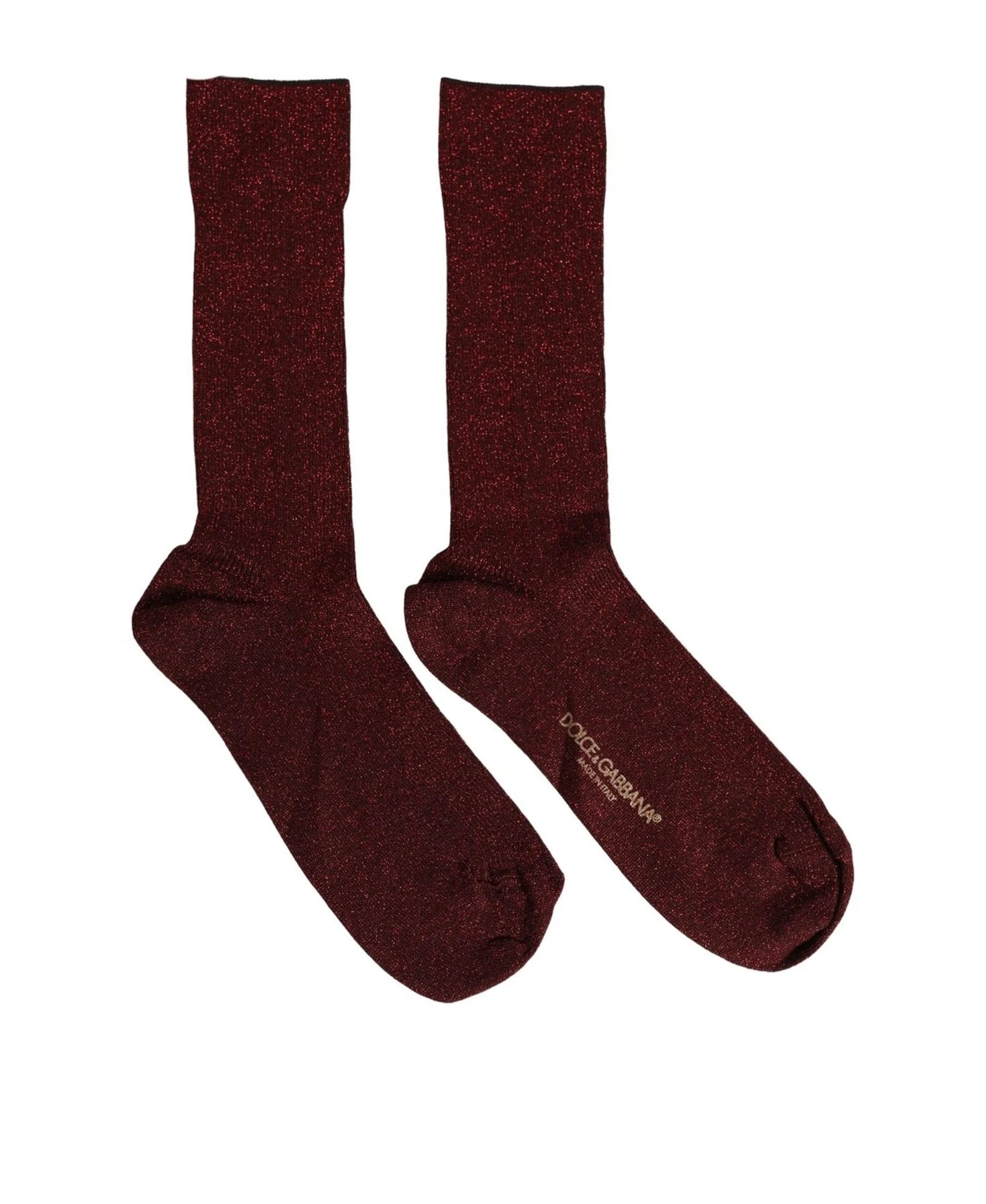 Dolce & Gabbana Dress Sock in red, Viscose — view 3