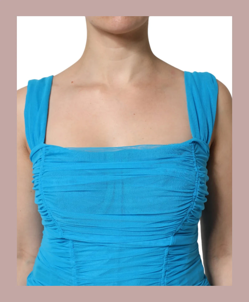 Dolce & Gabbana Dresse in blue, Nylon — view 6