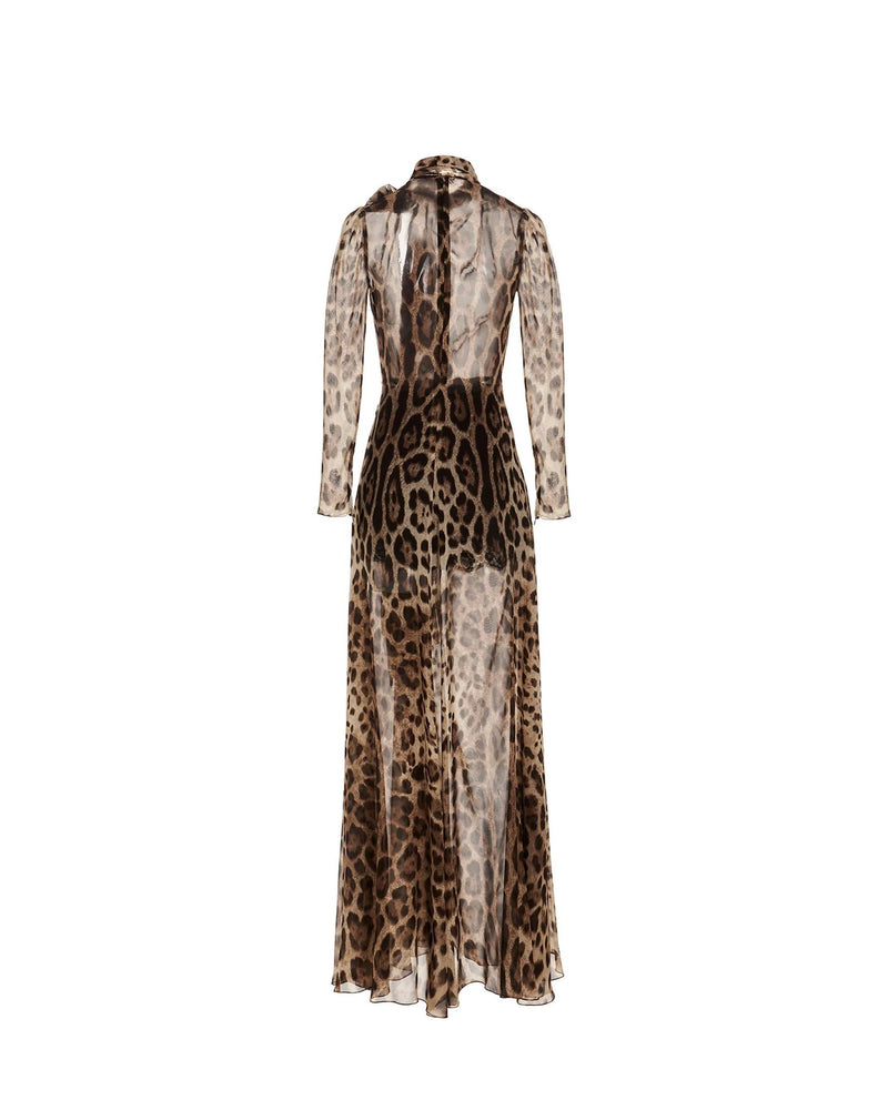 Dolce & Gabbana Dresse in brown, Silk — view 2