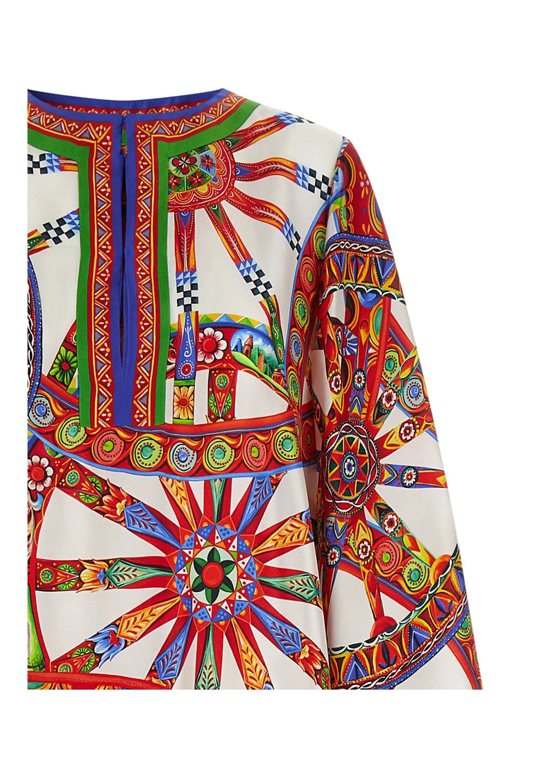 Dolce & Gabbana Dresse in multicolor, Silk — view 3