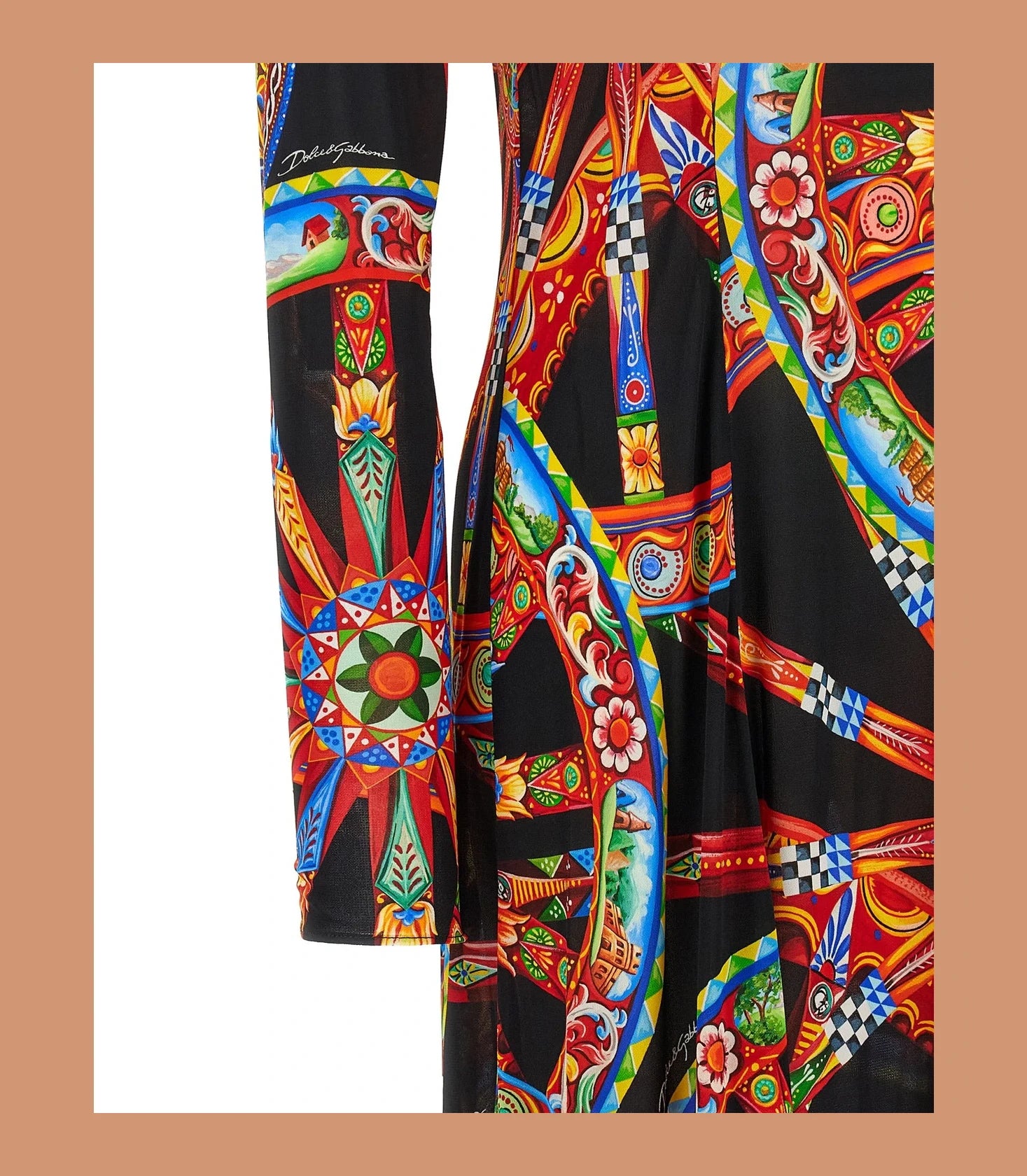 Dolce & Gabbana Dresse in multicolor, Viscose — view 4