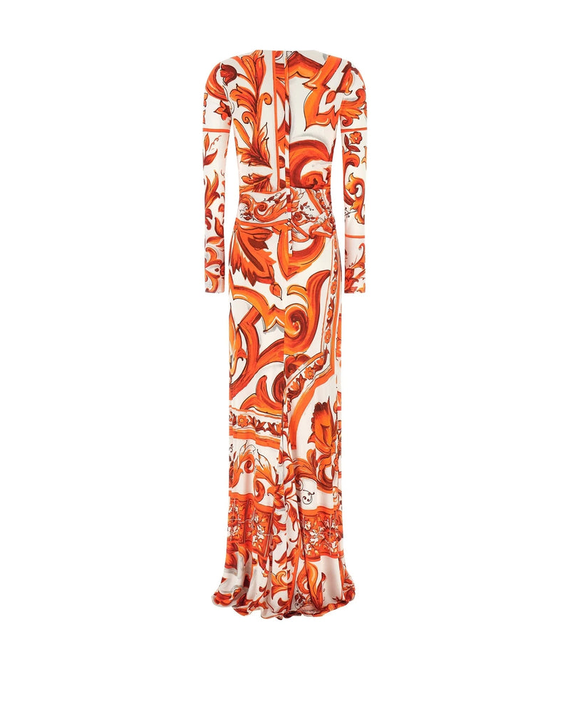 Dolce & Gabbana Dresse in orange, Viscose — view 2