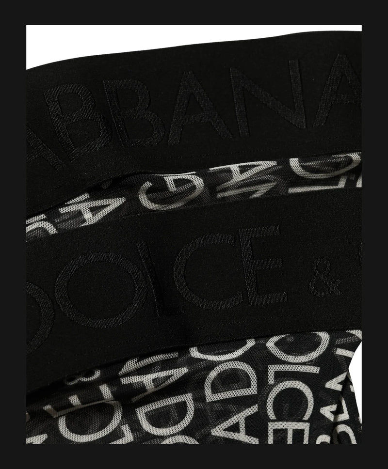 Dolce & Gabbana Hold Up Sock in black, Nylon