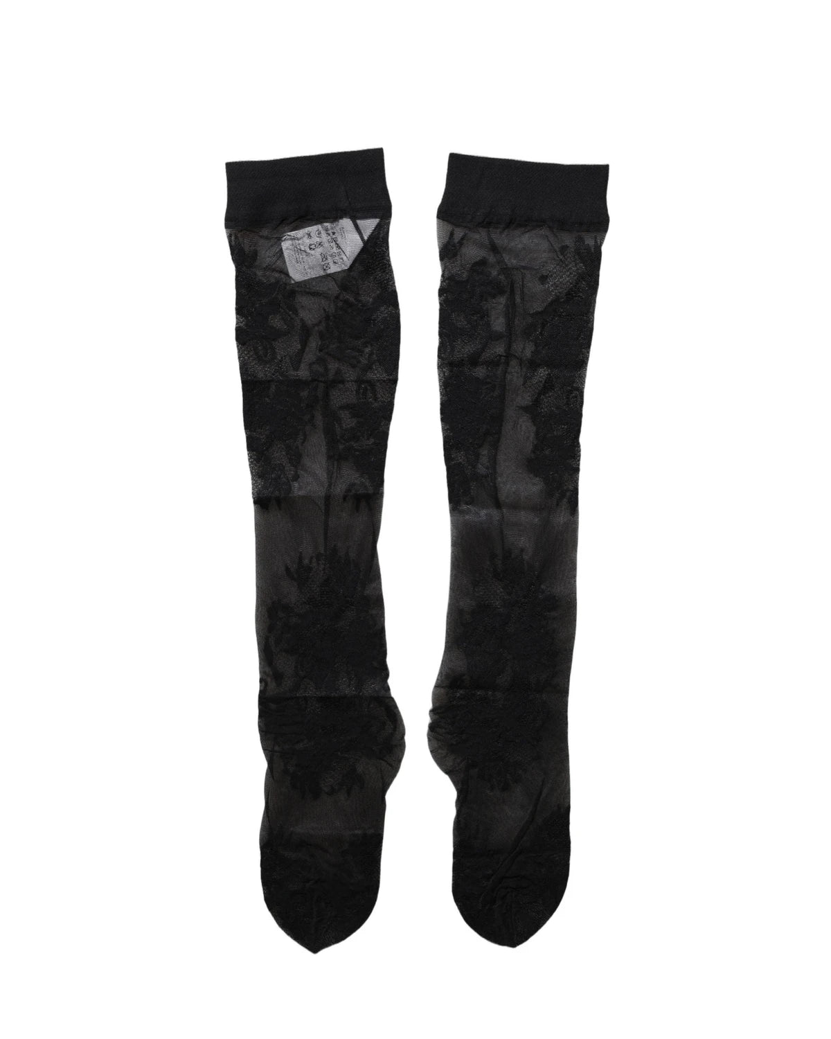 Dolce & Gabbana Hold Up Sock in black, Nylon — view 2